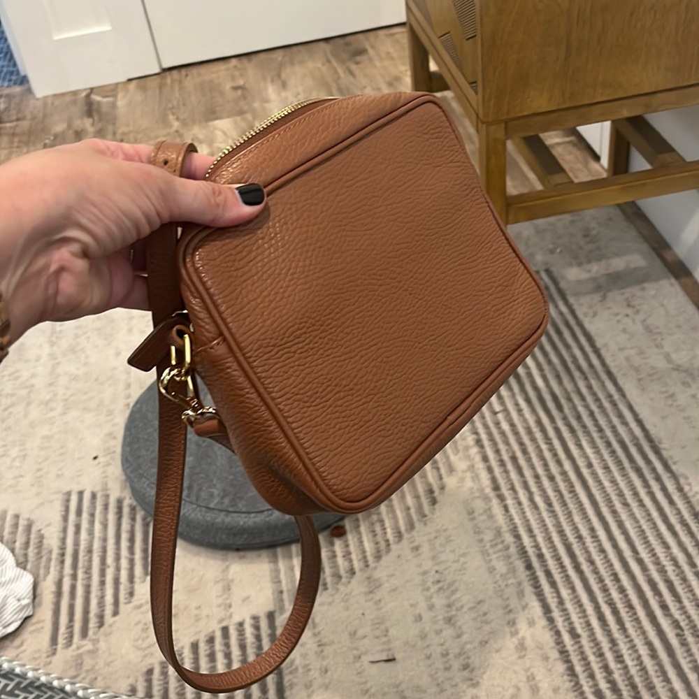 COPY - Barely used leather crossbody by quince.
